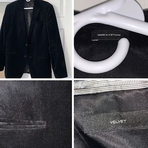 Black Blazer Mens. Velvet